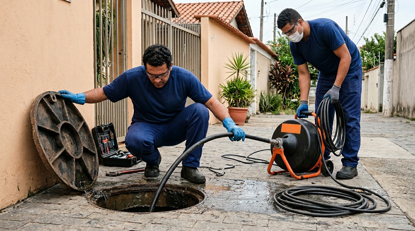 Desentupimento de esgoto em Cascavel-PR