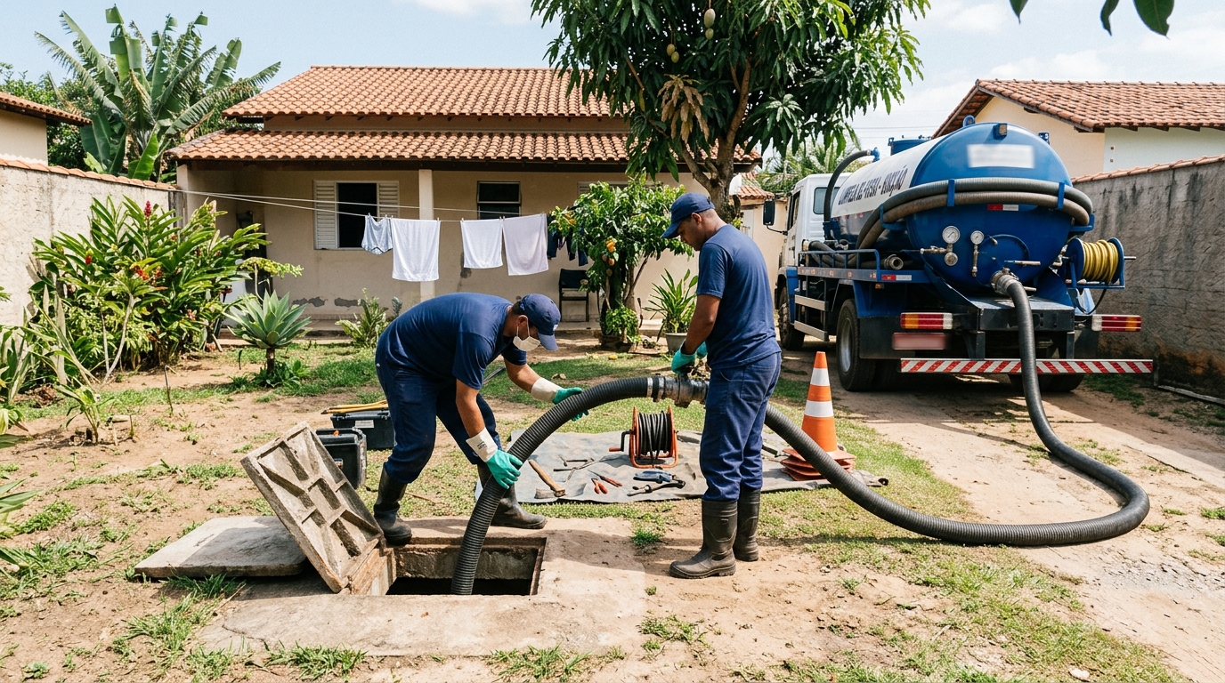 Limpeza de fossa séptica em Cascavel-PR