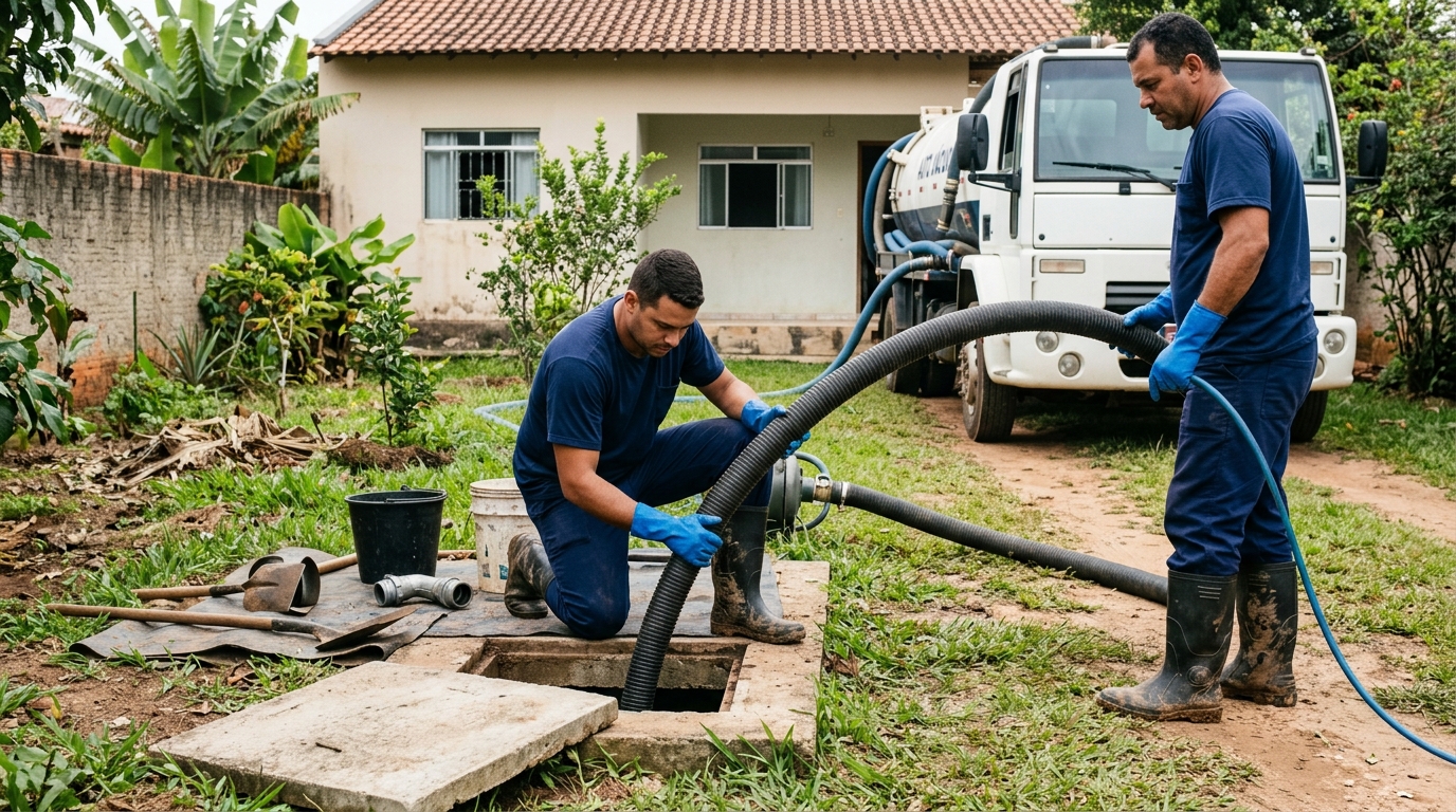 Esgotamento de fossa em Cascavel-PR